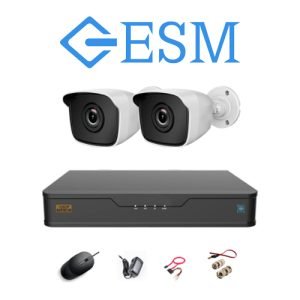 ESM 5 MP 1080P Full HD 2'li Set Güvenlik Kamera Sistemi