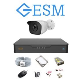 ESM 5 MP 1080P Full HD Tekli Güvenlik Sistemi Full Set